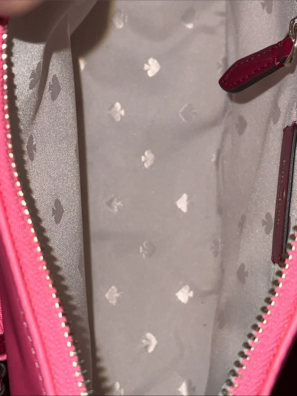 kate spade Hot Pink and Burgundy Crossbody Shoulder Bag